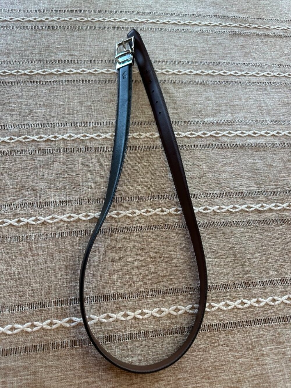 Polo Ralph Lauren Reversible Leather Belt – Black/Brown 40" Silver Swivel Buckle